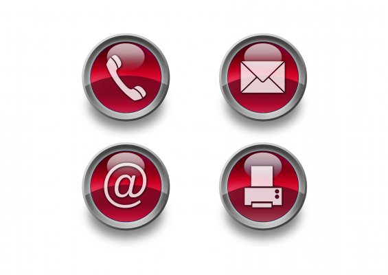 red mail phone @ fax symbols online fax services